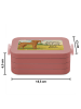 Mr. & Mrs. Panda Bento Box Hund Dogge Design mit Spruch in Rot Pastell
