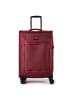 D&N Travel Line 9804 4 Rollen Trolley M 68 cm mit Dehnfalte dark red
