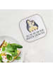 Mr. & Mrs. Panda Bierdeckel Pinguin umarmen mit Spruch in Weiß