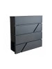 relaxdays Briefkasten in Schwarz - (B)37 x (H)37 x (T)11 cm