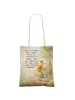 Mr. & Mrs. Panda Tote Bag Fuchs Lieferung Pommes Design mit Spruch in Weiß