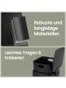 SONGMICS Mülleimer Plushic in Schwarz - (B)19.3 x (H)33.5 x (T)23.9 cm - 8 L