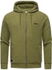 ragwear Kapuzensweatjacke Natte Zip Fleece in Olive