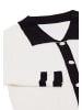 CHANI Damen Strickpullover in Wollweiss Schwarz