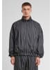 Urban Classics Urban Classics Pinstripe Trackjacket in black/white
