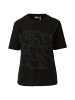 s.Oliver BLACK LABEL T-Shirt kurzarm in Schwarz