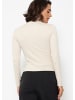 SASSYCLASSY Langarmshirt mit Rollkragen in Beige