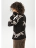 Aniston CASUAL Strickpullover in schwarz-beige