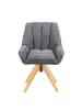 DUBI Möbel 2er-Set: Drehstuhl Mika-Lio in Grau - (B)60 x (H)88 x  (T)68 cm