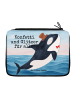 Mr. & Mrs. Panda Menschrmäppchen Orca Zylinder Design mit Spruch in Weiß
