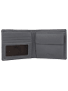 mano Don Leonardo Geldbörse RFID Leder 11 cm in grau