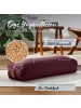 DoYourFitness Yoga-Bolster Paravati gefüllt Dinkelspelz braun eckig rot