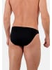 HOM Slip / Unterhose Premium Cotton in Schwarz / grau