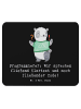 Mr. & Mrs. Panda Mousepad Programmierer Codeflüsterer mit Spruch in Schwarz