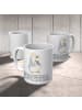 Mr. & Mrs. Panda Cappuccinotasse Pinguin Kommunion mit Spruch in Weiß