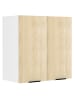 VCM  Küchenschrank B. 60 cm Hängeschrank Küche Fasola in Weiß / Honig-Eiche