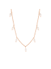Steel_Art Halskette Damen mit Perle Jane silberfarben poliert in rosegoldfarben