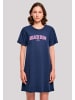F4NT4STIC T-Shirt Kleid Beach Bum Summer Varsity Retro in lightnavy