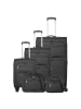 travelite Cubis 4 Rollen Kofferset 5-teilig mit Dehnfalte in anthracite