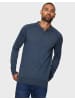 Threadbare Langarmshirt Polo Monty in Denim Twist