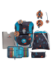 DerDieDas ErgoFlex Tiny - Schulranzen Set 5tlg. 900g (Dancing Star) in Ninja Fighter