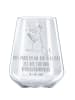 Mr. & Mrs. Panda Weinglas Fuchs Gitarre mit Spruch in Transparent