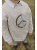 leevje Unisex Oversized Sweatshirt peace' in cappuccino