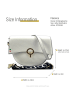 Florence Leder Umhängetasche, Citytasche Florence Tasche weiß ca. 30cm