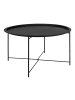 ebuy24 Couchtisch Bastia Schwarz 75 x 75 cm