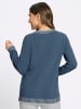Sieh an! Rundhals-Pullover in rauchblau