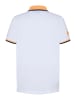 Polo Sylt Poloshirt mit Logo-Stickerei und Kontrast-Akzenten in Weiß