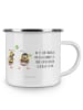 Mr. & Mrs. Panda Tasse Hummeln Kleeblatt mit Spruch in Weiß
