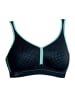 Anita Sport-BH Performance in Schwarz / Pool blue