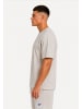 SMILODOX Oversized T-Shirt Varendo in Hellgrau