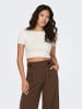 JACQUELINE de YONG Crop Top Kurzarm JDYCIRKELINE in Weiß