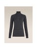 icebreaker Unterhemd Wo Merino 260 ZoneKnit LS Half in Schwarz011