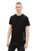 TOM TAILOR Denim T-Shirt SIDE PRINTED in Schwarz