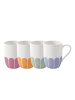Villeroy & Boch Henkelbecher 4tlg. Fleur couleur in bunt