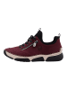 rieker Sneaker in Schwarz/Bordeaux
