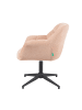 DUBI Möbel 2er-Set: Bürostuhl Mika-Nala in Rosa - (B)65 x (H)78 x  (T)66 cm