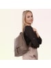 Toscanto Leder Cityrucksack Toscanto Rucksack taupe, grau ca. 33cm
