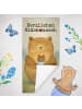 Mr. & Mrs. Panda Badehandtuch Bär Baby Design mit Spruch in Blau Pastell