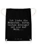 Mr. & Mrs. Panda gym rucksack Ich liebe die Menschen,... mit Spruch in Schwarz