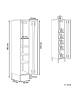 Beliani Büroschrank FROME in Beige - (W) 38 x (H) 185 x (L) 50 cm