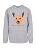 F4NT4STIC Sweatshirt Red Nose Weihnachten in grau meliert