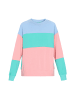 Swirly Women Sweatshirt in Blue Green Multicolor