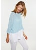 usha BLUE LABEL Damen Pullover in Hellblau Weiss