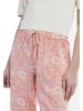 Usha Damen Stoffhose in Rosa Mehrfarbig