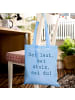 Mr. & Mrs. Panda Jutetasche Spruch Sei du Mutig mit Spruch in Sky Blue