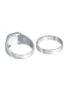 KUZZOI Ring 925 Sterling Silber Ring Set, Siegelring in Silber